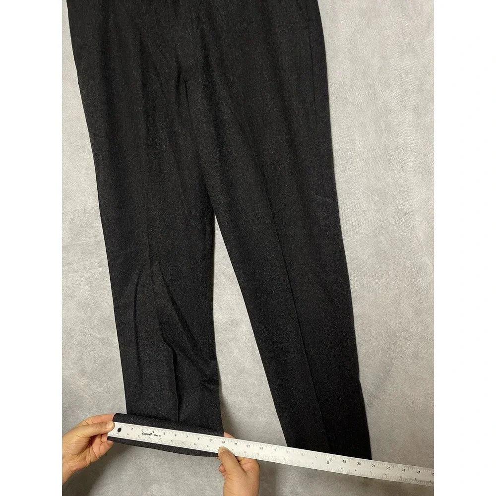 Banana Republic Pants Men 36X34 Charcoal Gray Dawson Winter Flannel Dress Luxury